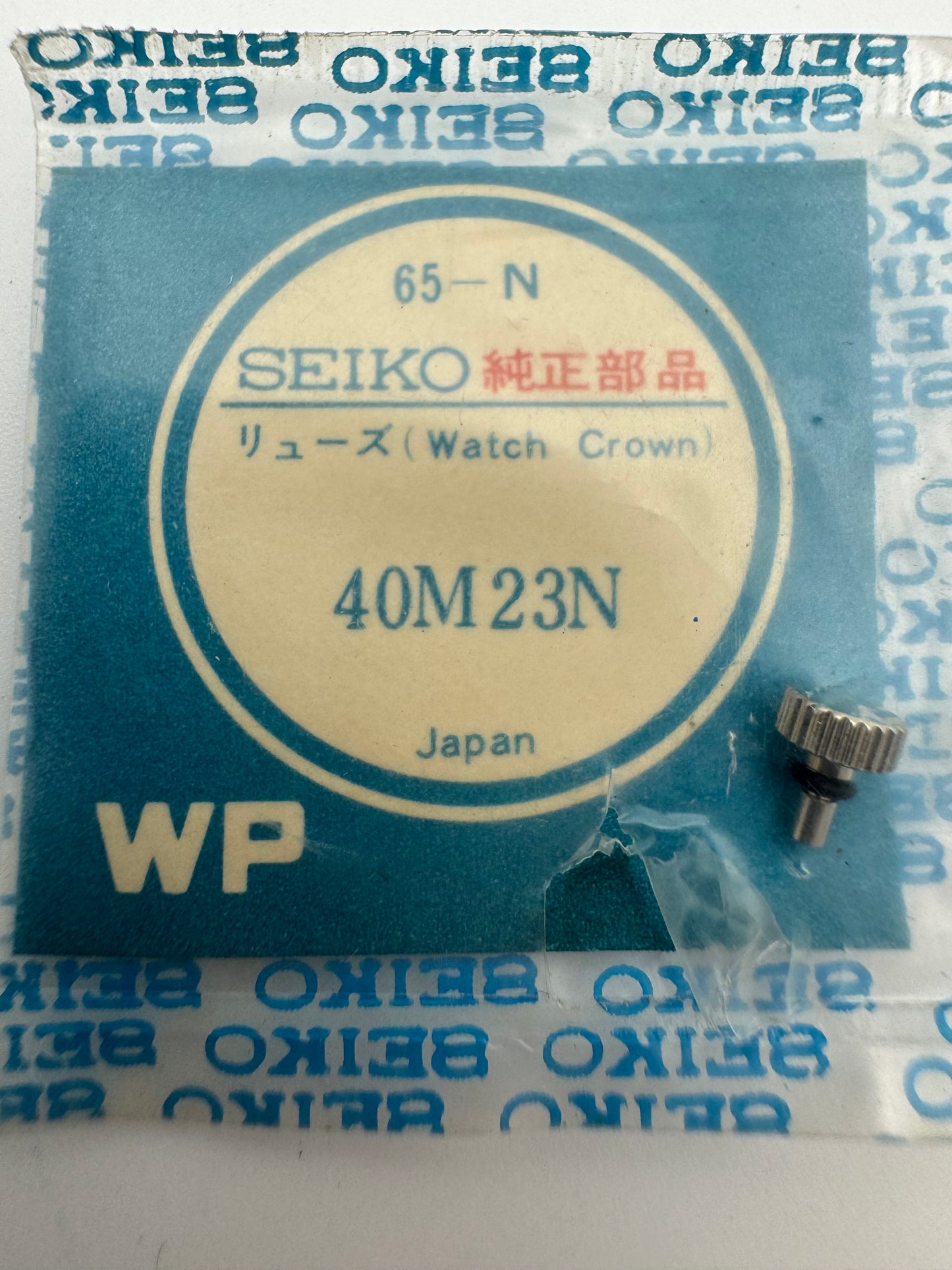Seiko NOS Krone 40M23N, Stahl – Seiko 5 / 5 Sports DX / 7017 Chronograph – 1 Stück