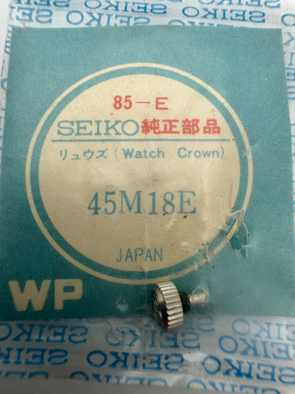 Seiko NOS Crown 45M18E, Steel – Grand Seiko 56GS Calendar / Weekdater with GS Logo – 1 Piece