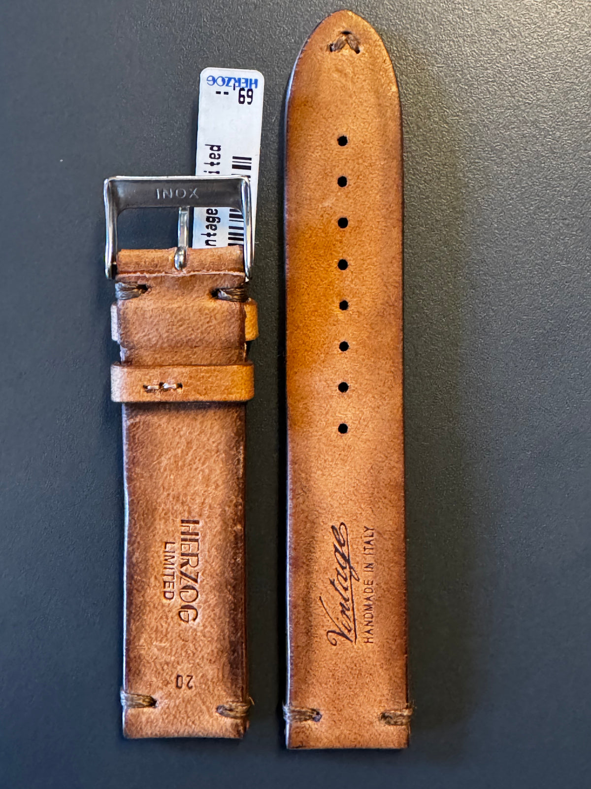 Vintage-Limited Maroni 20 mm – Stück A – Innenseite