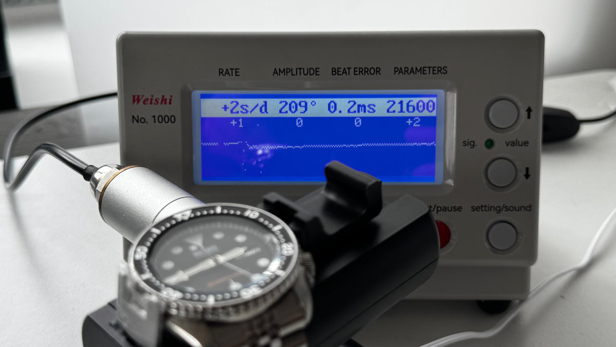 Seiko SKX007K2 Diver – Gangwerte auf der Zeitwaage
