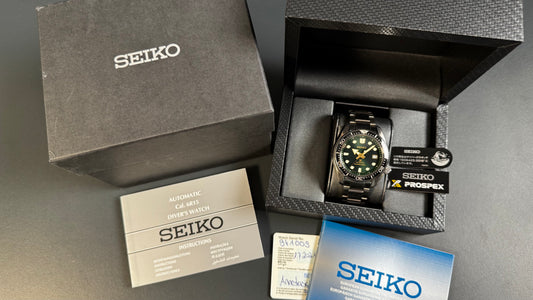 Seiko Prospex SPB105J1 Dark Green Sunset – Fullset mit Box, Umkarton, Garantiekarte und Anleitung