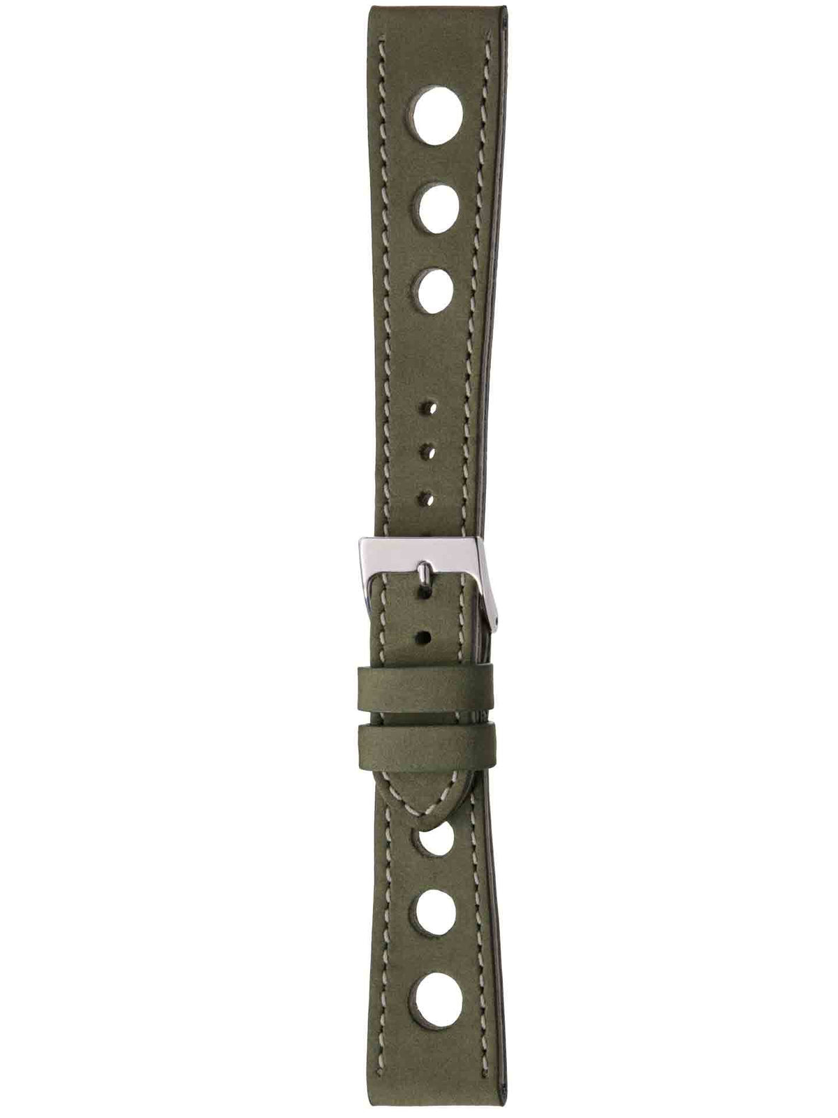 Herzog Monza Lederarmband Grün-Creme