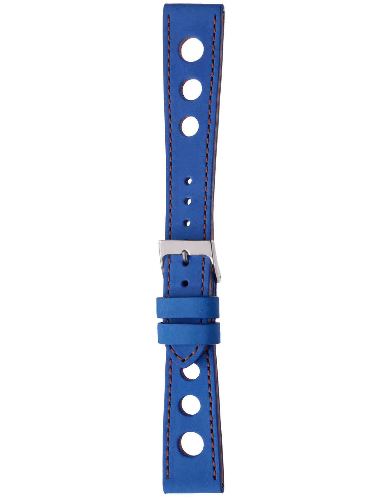 Herzog Monza Lederarmband Blau-Orange