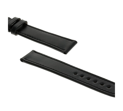 RIOS1931 Genuine Shell Cordovan Leather Strap 20mm - Black 