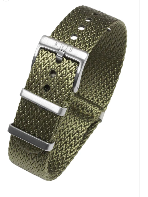 KNIS Nylon Strap "Shark Tooth" – Khaki (20 mm)