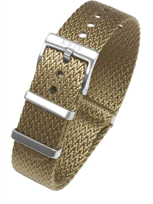 KNIS Nylon Strap "Shark Tooth" – Beige (20 mm)