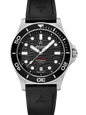 Atlantic Mariner Wave Automatic – Schwarz auf PU (42 mm) - NEUHEIT