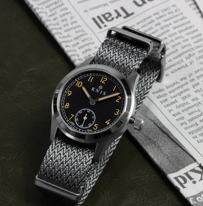 KNIS Retro Military Black Dial 38mm