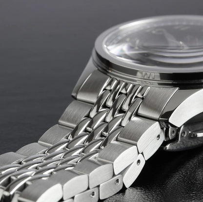 KNIS Automatik KOKU Kanji mit silbernem Zifferblatt 37 mm