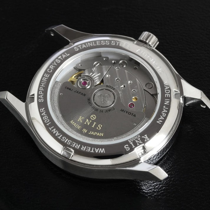 KNIS Automatik KOKU Kanji mit schwarzem Zifferblatt 37 mm