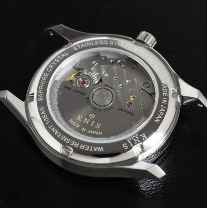 KNIS Automatik KOKU Kanji mit schwarzem Zifferblatt 37 mm