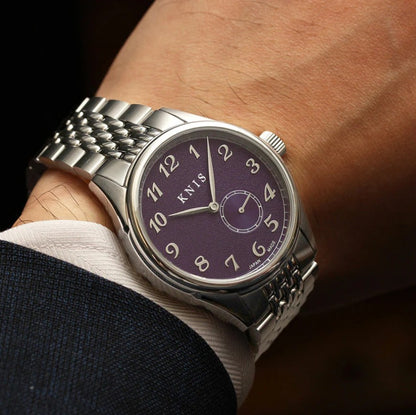 KNIS Automatik KODOU Small Seconds mit lila Zifferblatt 38 mm