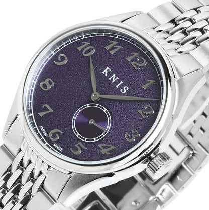 KNIS Automatik KODOU Small Seconds mit lila Zifferblatt 38 mm