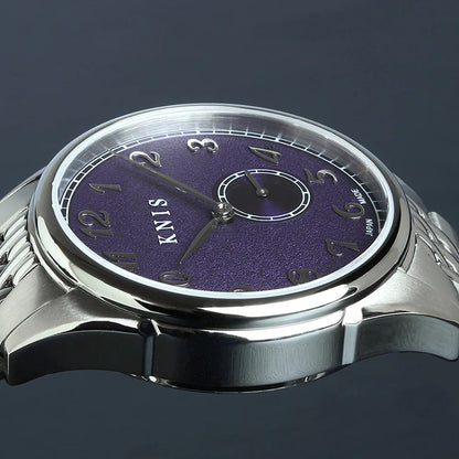 KNIS Automatik KODOU Small Seconds mit lila Zifferblatt 38 mm