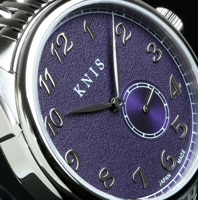 KNIS Automatik KODOU Small Seconds mit lila Zifferblatt 38 mm