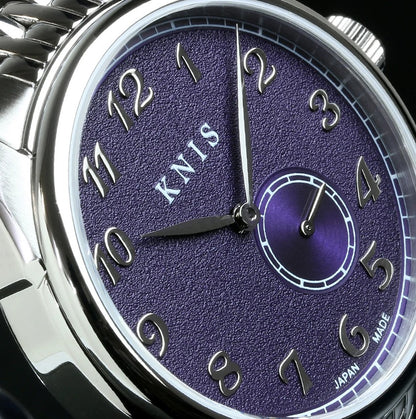 KNIS Automatik KODOU Small Seconds mit lila Zifferblatt 38 mm