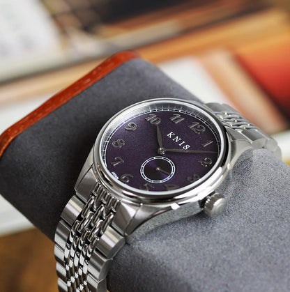 KNIS Automatik KODOU Small Seconds mit lila Zifferblatt 38 mm