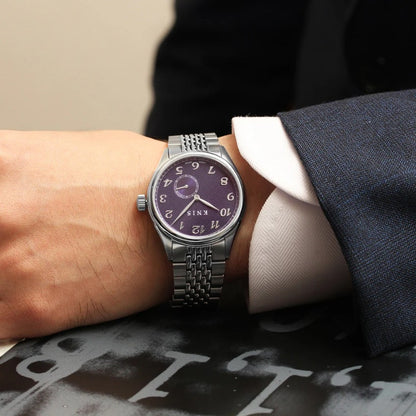 KNIS Automatik KODOU Small Seconds mit lila Zifferblatt 38 mm