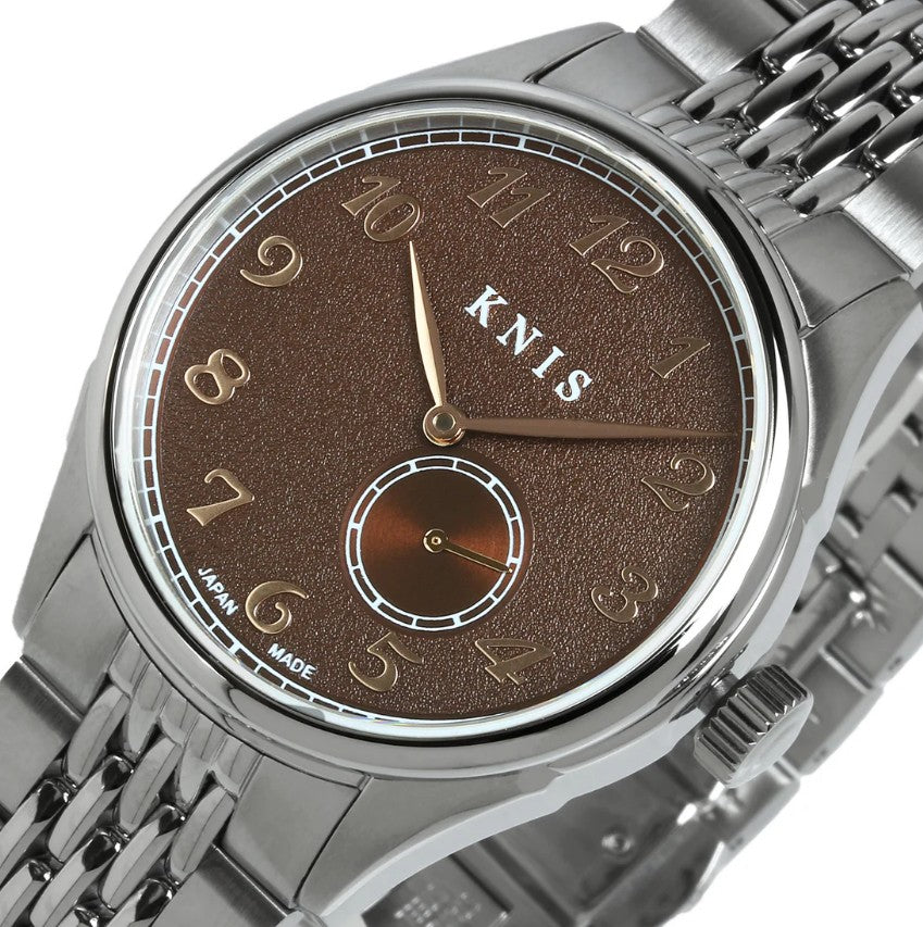 KNIS Automatik KODOU Small Seconds mit braunem Zifferblatt 38 mm