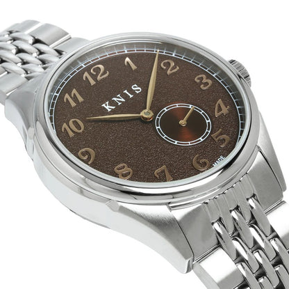 KNIS Automatik KODOU Small Seconds mit braunem Zifferblatt 38 mm