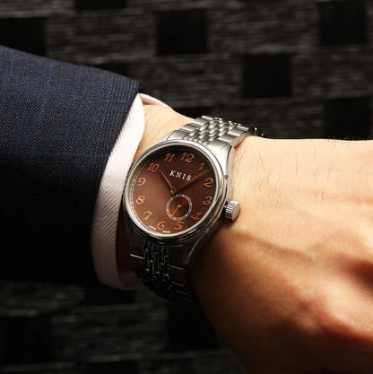 KNIS Automatik KODOU Small Seconds mit braunem Zifferblatt 38 mm