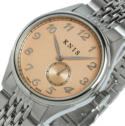 KNIS Automatik KODOU Small Seconds mit Lachsrosa Zifferblatt 38 mm