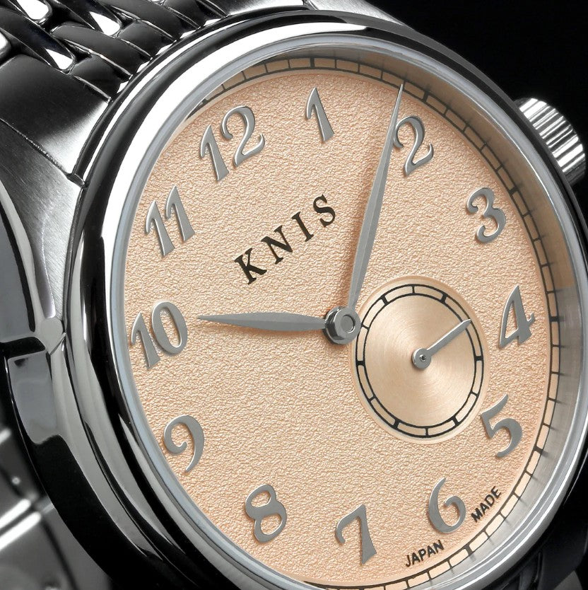 KNIS Automatik KODOU Small Seconds mit Lachsrosa Zifferblatt 38 mm