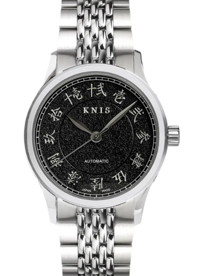 KNIS Automatik KOKU Kanji mit schwarzem Zifferblatt 37 mm