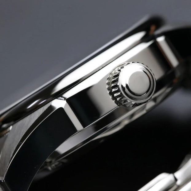 KNIS Classic GMT Automatik Blau - Rice Beads Bracelet 38 mm