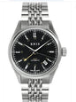 KNIS Classic GMT Automatik Schwarz - Rice Beads Bracelet 38 mm