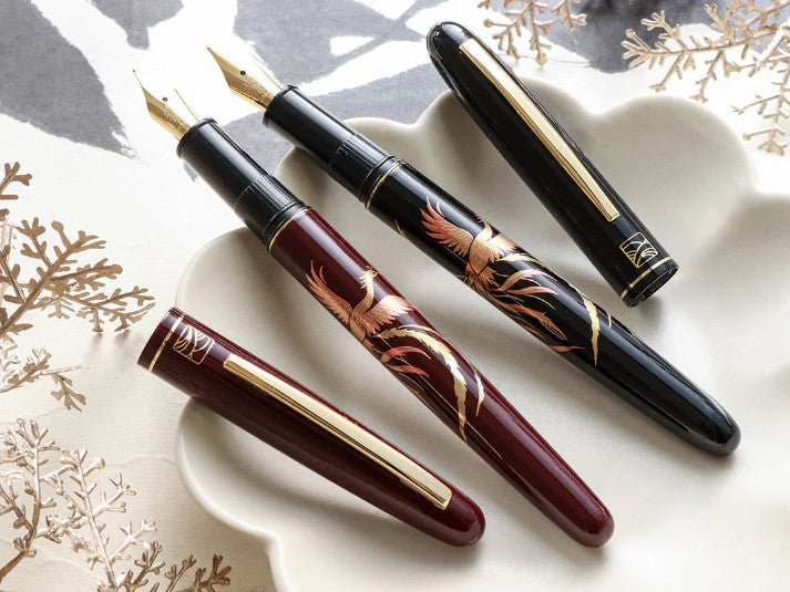 Kuretake Kindai Maki-e - Auspicious Phoenix Black