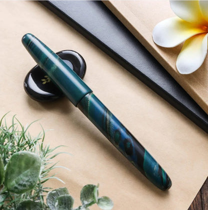 Wancher Dream Pen True Ebonite - Marble Green