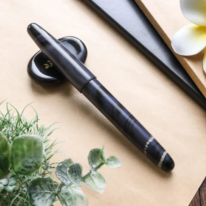 Wancher Dream Pen True Ebonite Marble Purple Gray