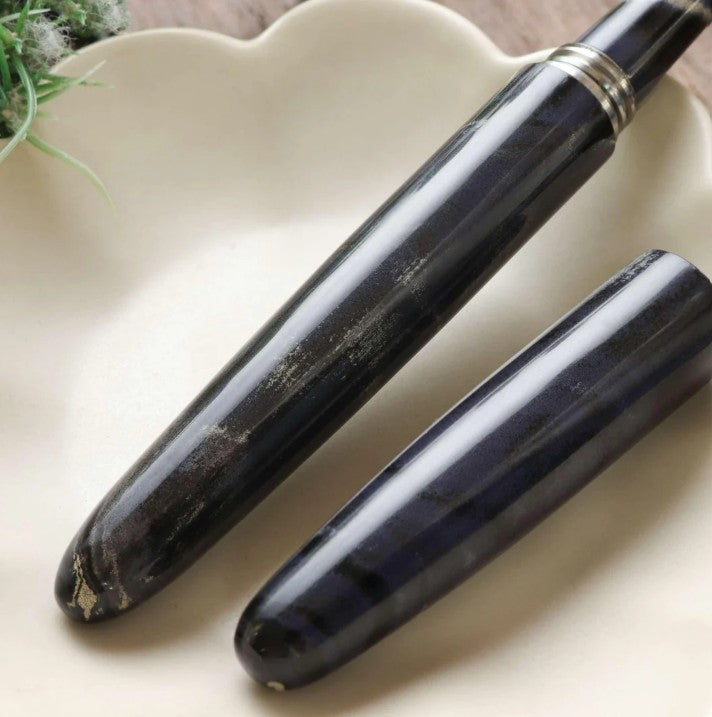Wancher Dream Pen True Ebonite Marble Purple Gray