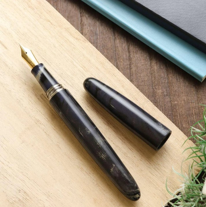 Wancher Dream Pen True Ebonite Marble Purple Gray