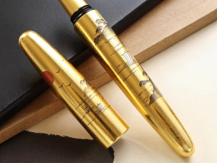 Wancher Dream Pen Rising Sun Maki-e - Sansui