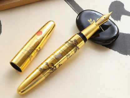 Wancher Dream Pen Rising Sun Maki-e - Sansui