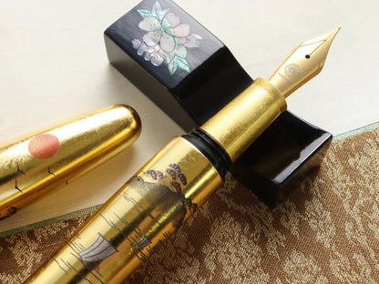 Wancher Dream Pen Rising Sun Maki-e - Sansui