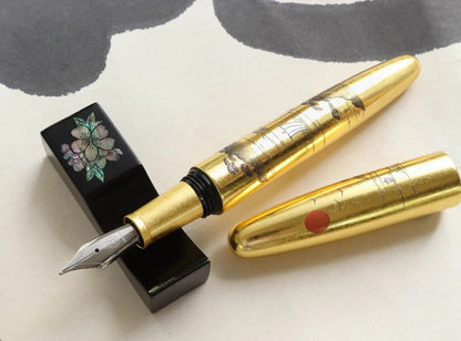 Wancher Dream Pen Rising Sun Maki-e - Sansui
