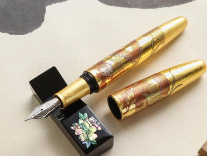 Wancher Dream Pen Rising Sun Maki-e - Dragon