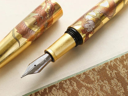 Wancher Dream Pen Rising Sun Maki-e - Dragon