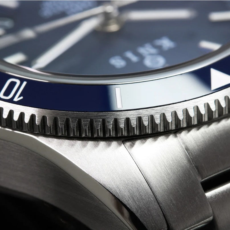 KNIS Meteorite GMT Automatic Diver 40 mm – Blue – Muonionalusta Meteorite