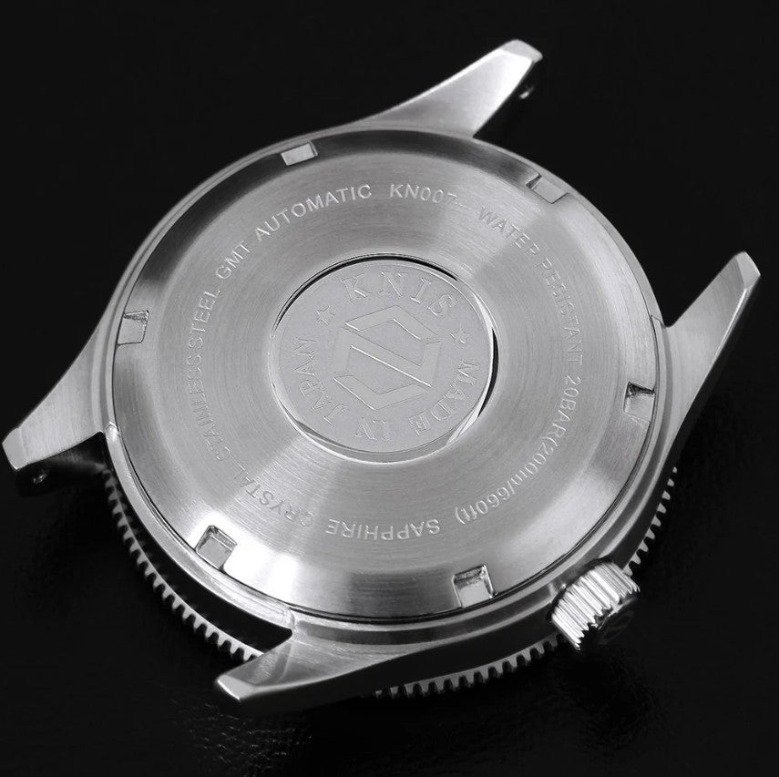 KNIS Meteorite GMT Automatic Diver 40 mm Black – Muonionalusta Meteorite