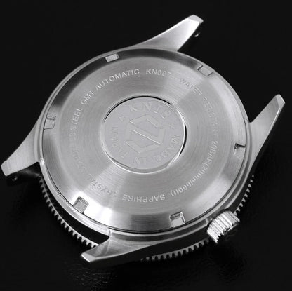 KNIS Meteorite GMT Automatic Diver 40 mm Black – Muonionalusta Meteorite