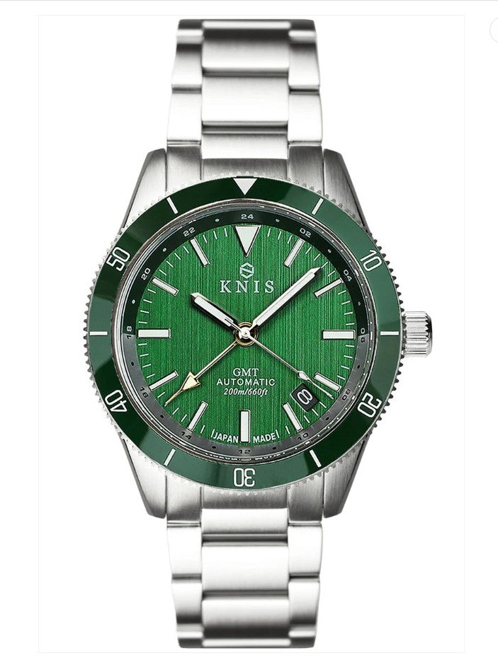 KNIS GMT Automatic Diver 40 mm Green
