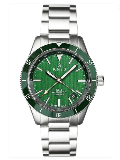KNIS GMT Automatic Diver 40 mm Green