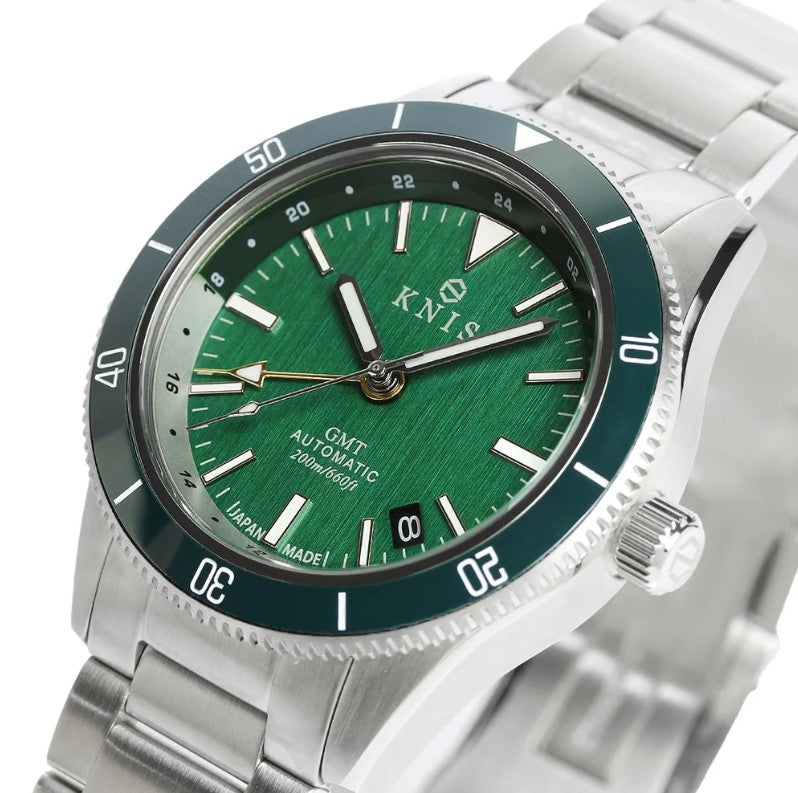KNIS GMT Automatic Diver 40 mm Green