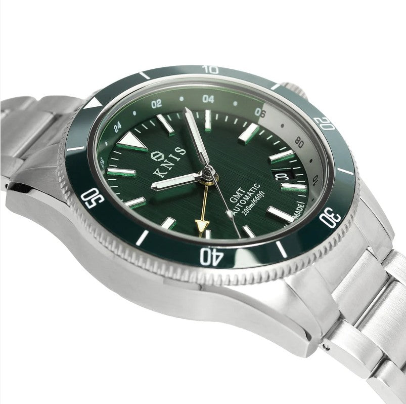 KNIS GMT Automatic Diver 40 mm Green