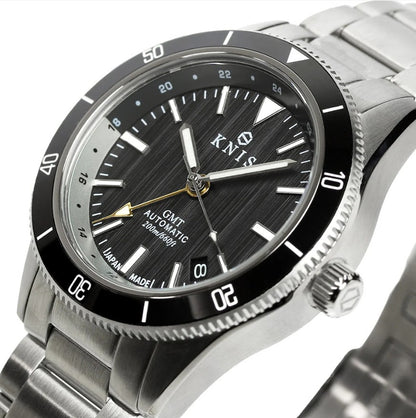 KNIS GMT Automatic Diver 40 mm Black