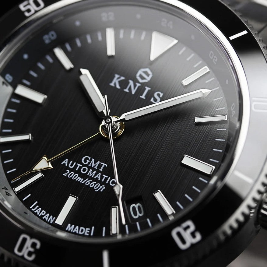 KNIS GMT Automatic Diver 40 mm Black